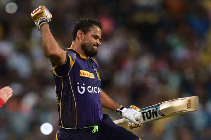 IPL 9: Yusuf Pathan propels KKR to victory over Rising Pune Supergiants in rain-hit tie