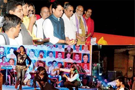 Women dance sleazily at one Mumbai Chhath Puja event