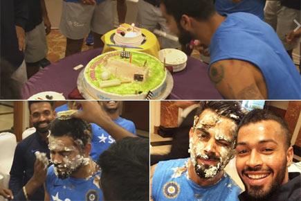 Watch Video: Virat Kohli celebrates birthday with fellow Team India members