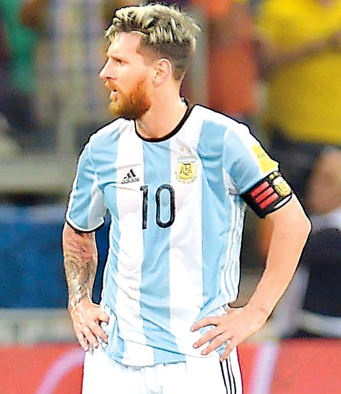 Lionel Messi during Argentina