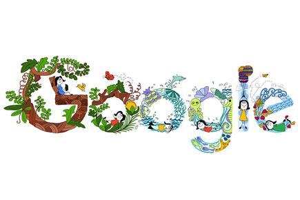 A special Google Doodle to commemorate Children's Day