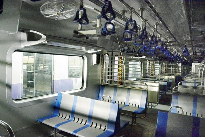 Interiors of the AC coaches