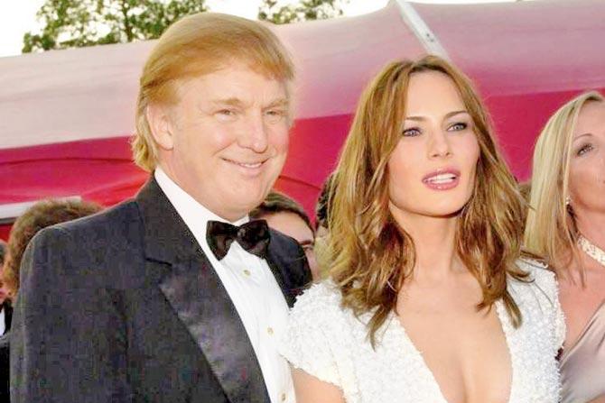 US President-elect, Donald Trump with wife Melania