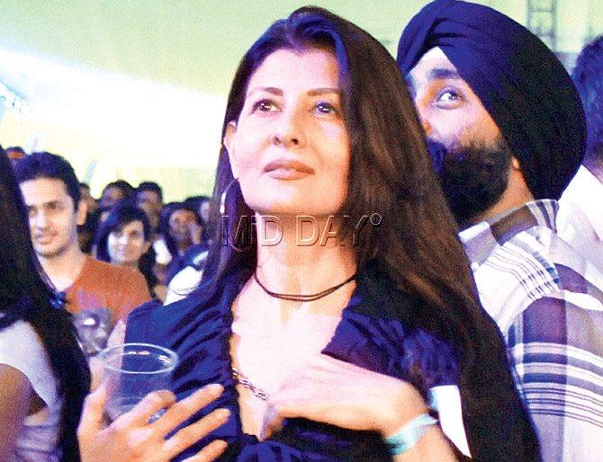Sangeeta Bijlani was spotted after long enjoying herself at the venue
