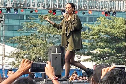 Coldplay concert: Sonakshi in military green outfit, Mumbai dresses for Goa