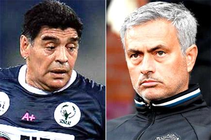 EPL: Diego Maradona calls up Jose Mourinho after Arsenal draw to cheer him up