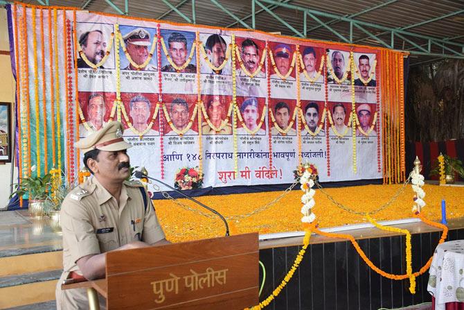 Floral tributes to 26/11 Mumbai terror attack martyrs in Pune