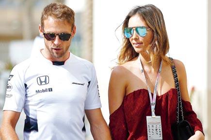 Jenson Button has girlfriend Brittny Ward by his side in Abu Dhabi