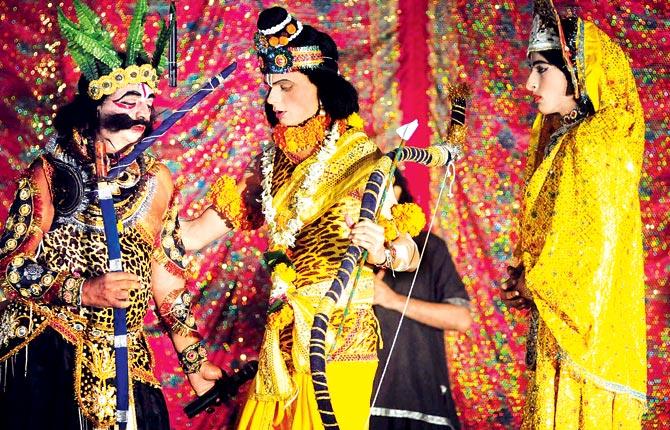 A file photo of actors at a Ram Leela performance in Mumbai