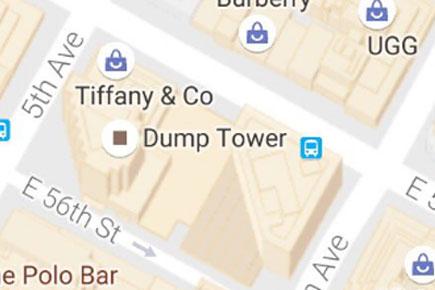 Trump Tower becomes Dump Tower on Google Maps