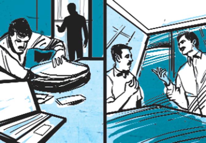 Because they are hungry, they decide to cook some khichdi and poha before burgling. Meanwhile, a neighbour spots suspicious movements in the house and alerts cops
