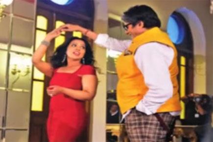 Amruta Fadnavis dances with Amitabh Bachchan in a music video