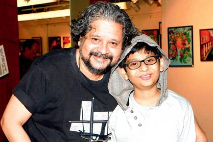 Spotted: Amole Gupte at art exhibition in Mumbai