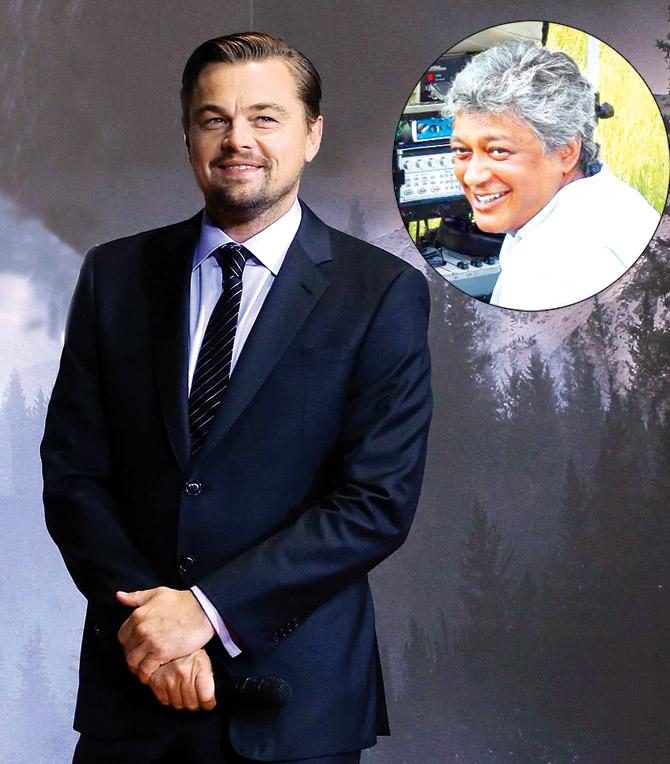 Leonardo DiCaprio; (inset) Nakul Kamte