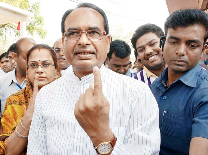 Shivraj Singh Chouhan. Pic/AFP