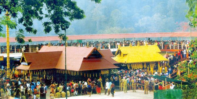 Women between 10-50 years of age are barred from Sabarimala temple