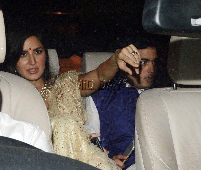 Photos: Akash Ambani and Katrina Kaif spotted partying together