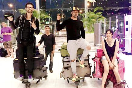 Spotted: Vidyut Jammwal, Adah Sharma and Freddy Daruwalla at Bangkok airport