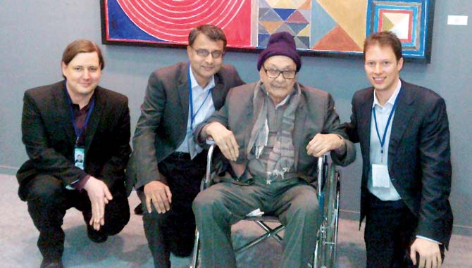 (From left) Andrew Shea, Prajit Dutta, SH Raza and Harry Hutchison