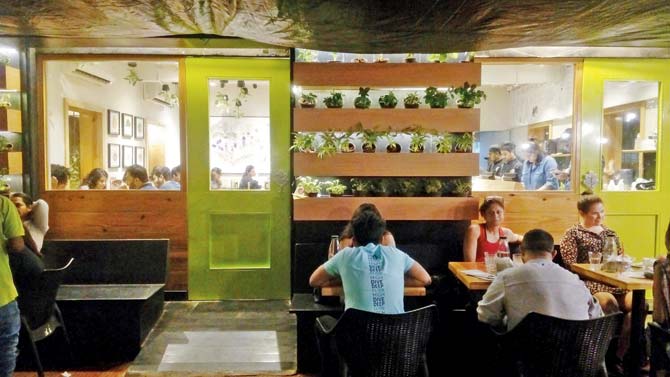 The 2.0 version of the eatery is bigger with additions like a vertical garden and upside-down plants