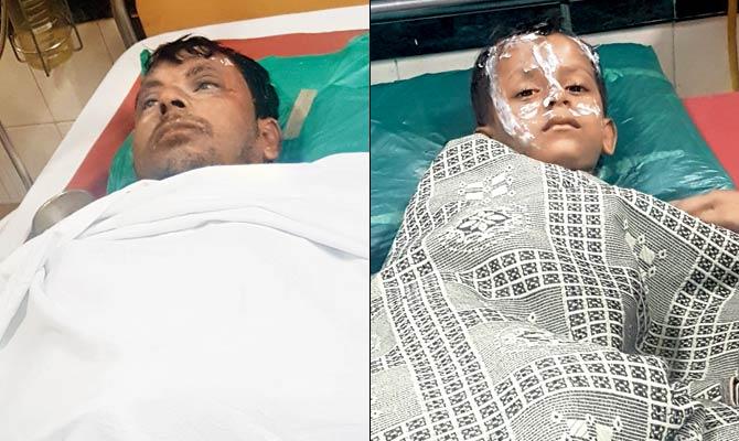 The attack took place on the family of three at Iraniwadi Dargah Scootor colony in Malad early on Tuesday. Chandan Singh, wife Chandni and their four-year-old son suffered serious burn injuries, and are admitted in Shatabdi hospital