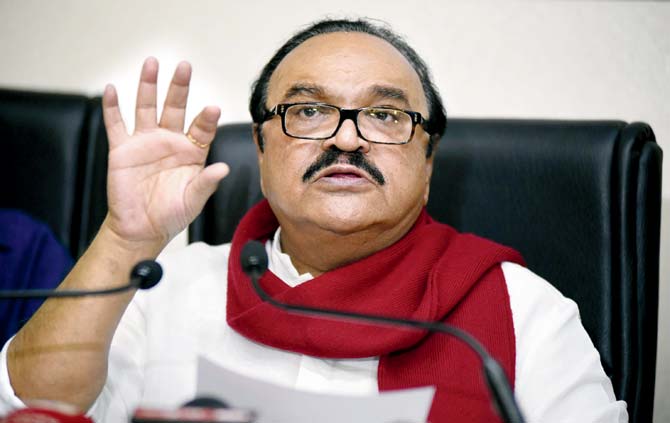 Chhagan Bhujbal was shifted to Bombay Hospital from JJ Hospital last week for a thallium scan after procuring permission from the court. File pic