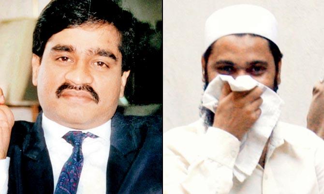 The call was allegedly made to Abdul Rauf Merchant at Dawood Ibrahim’s behest (right) Abdul Rauf Merchant was serving a life term for murdering Gulshan Kumar