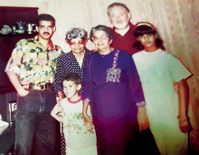 Jehangir Bulsara and Freddie’s mother Jer Bulsara (second left) with close family members