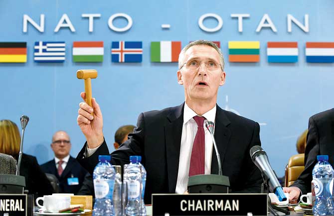 NATO chief Jens Stoltenberg penned an editorial directed at Trump