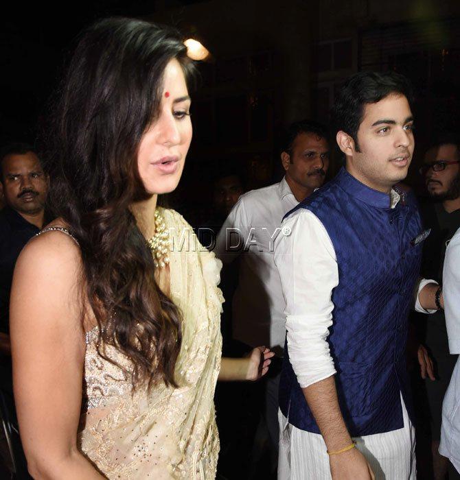 Photos: Akash Ambani and Katrina Kaif spotted partying together