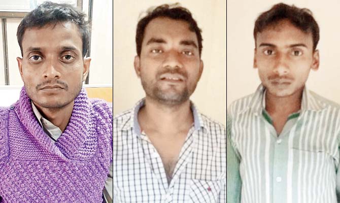 Three natives of UP were held with the contraband from Lokmanya Tilak Terminus