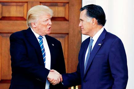 Arch-rivals Donald Trump and Mitt Romney meet, discuss world affairs