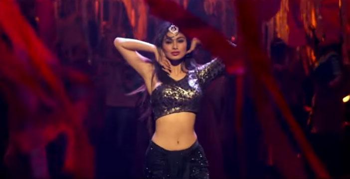 Mouni Roy in a still from the item song. Pic/YouTube