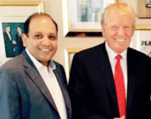 Sagar Chordia with Donald Trump