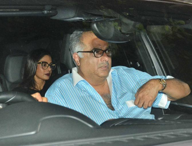 Sridevi with husband Boney Kapoor
