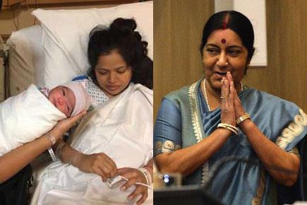 Sushma Swaraj's touching gesture for ailing Indian widow and newborn in US