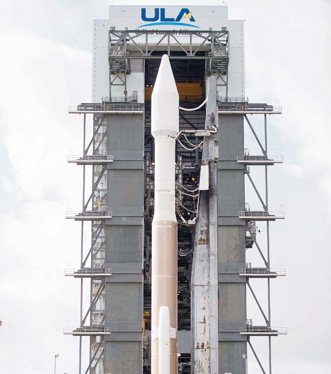 The ULA Atlas V rocket with NASA’s MMS spacecraft. Pic/AFP