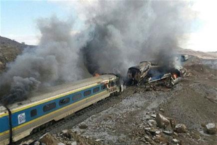 Passenger trains collide in Iran, at least 36 killed