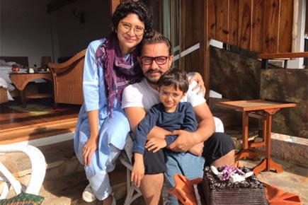 This photo of Aamir Khan with wife Kiran Rao and son Azad is priceless!