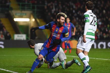 CL: Lionel Messi brace after illness eases Barcelona into knockouts