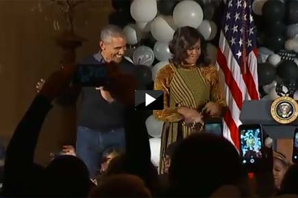 Watch Video: Obamas dance to 'Thriller' at White House Halloween