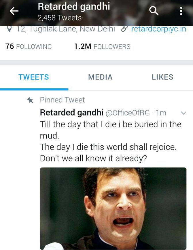 Screengrab of Rahul Gandhi