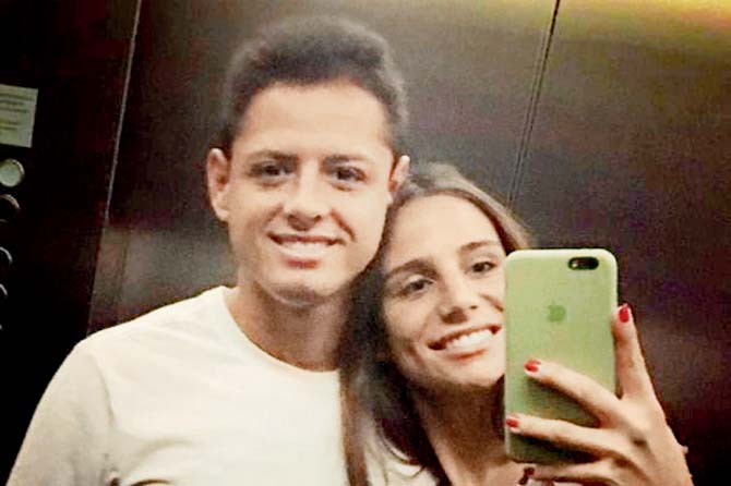 Lucia and Javier Hernandez. PIC/Lucia’s Instagram account