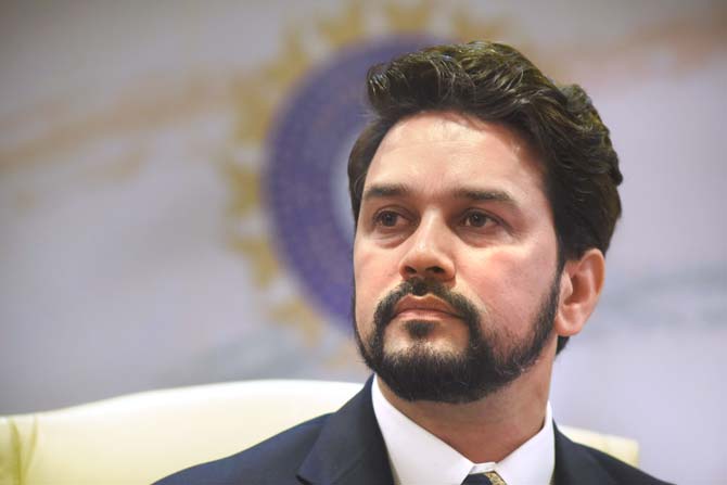 The SC directed BCCI President Anurag Thakur to file a personal affidavit on whether he had asked the ICC to step in. Pic/Atul Kamble