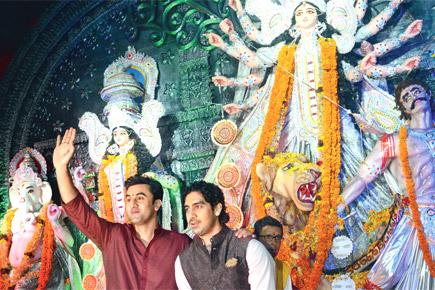 Spotted: Ranbir Kapoor, Ayan Mukerji at Durga Puja mandal in Juhu