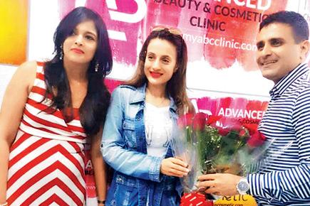 Spotted: Ameesha Patel at beauty clinic launch in Chennai