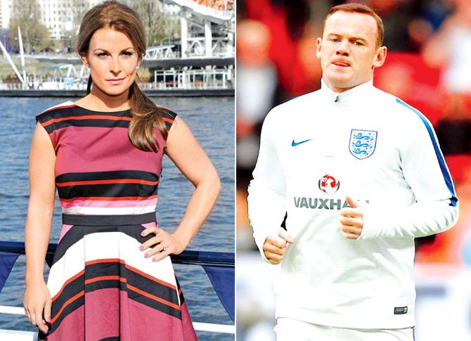 Coleen Rooney and Wayne. Pics/Getty Images, AFP