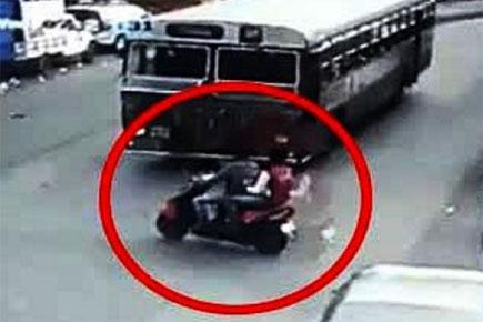 Video: Speeding BEST bus mows down biker in Mumbai, angry locals riot