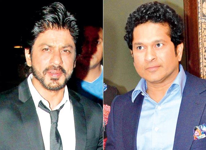 Shah Rukh Khan and Sachin Tendulkar