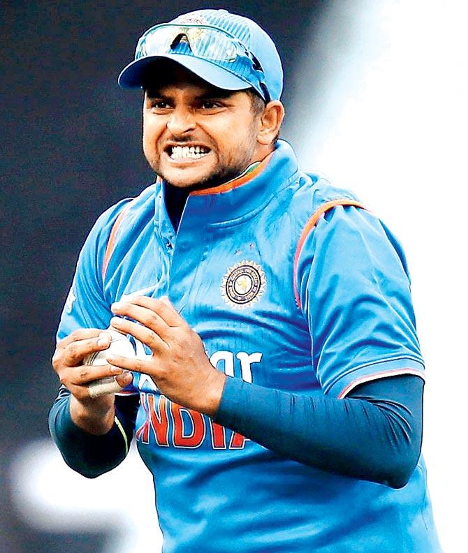 The Indian team management will expect Suresh Raina to play his usual role in the ODI series vs New Zealand. Pic/Atul Kamble